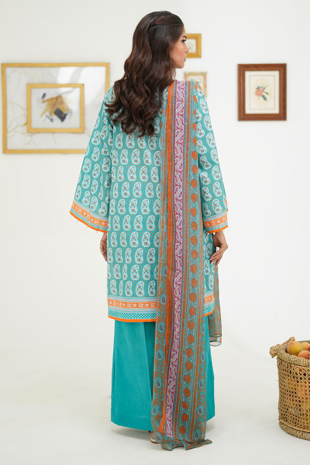 Zellbury | Unstitched 3 Piece Lawn | Shirt Shalwar Dupatta - 1721