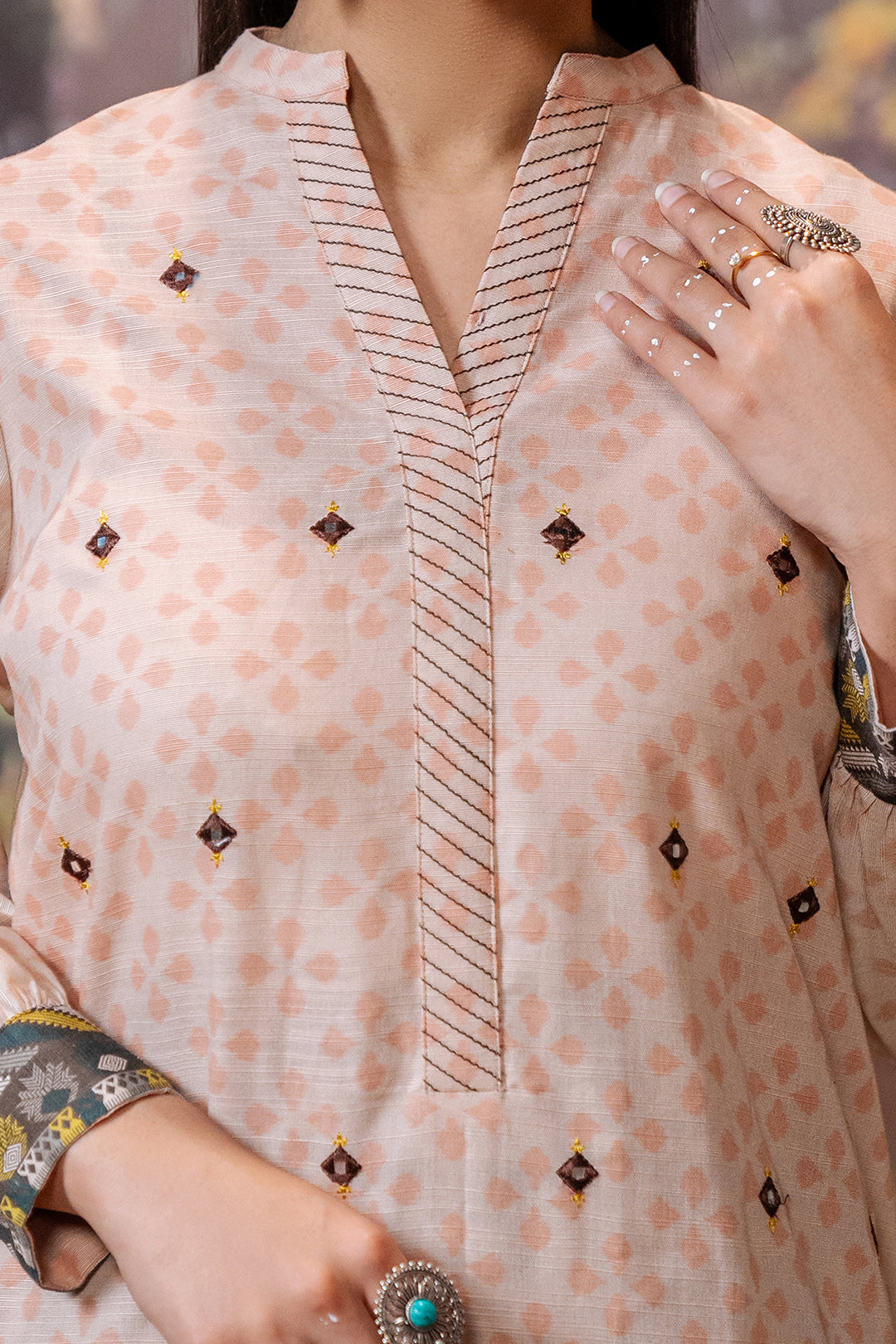 Zellbury | Unstitched 2 Piece Khaddar | Embroidered Shirt Shalwar - 0439