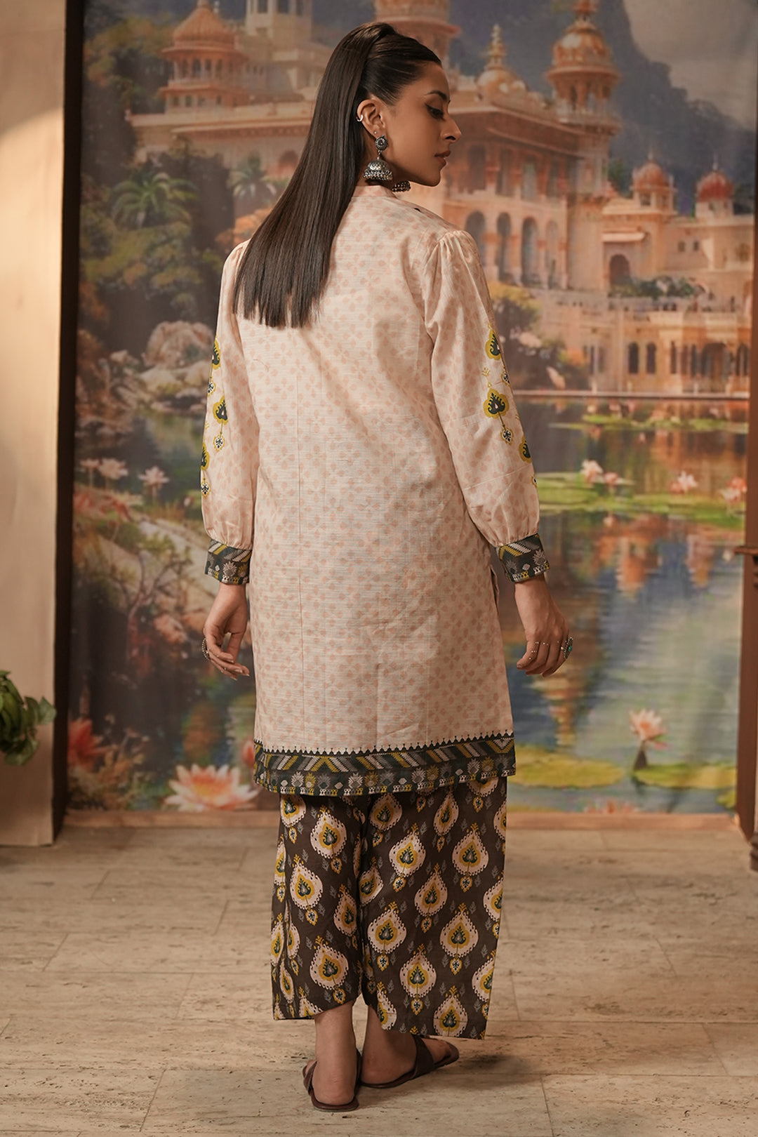 Zellbury | Unstitched 2 Piece Khaddar | Embroidered Shirt Shalwar - 0439