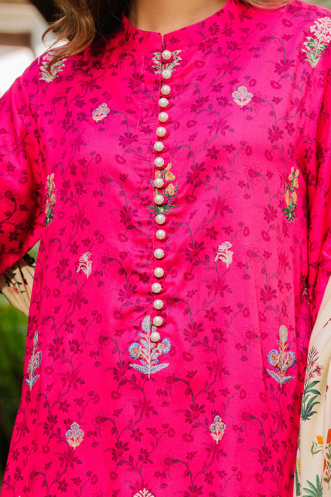 Zellbury | Unstitched 3 Piece Viscose | Embroidered Shirt Shalwar Dupatta - 0227