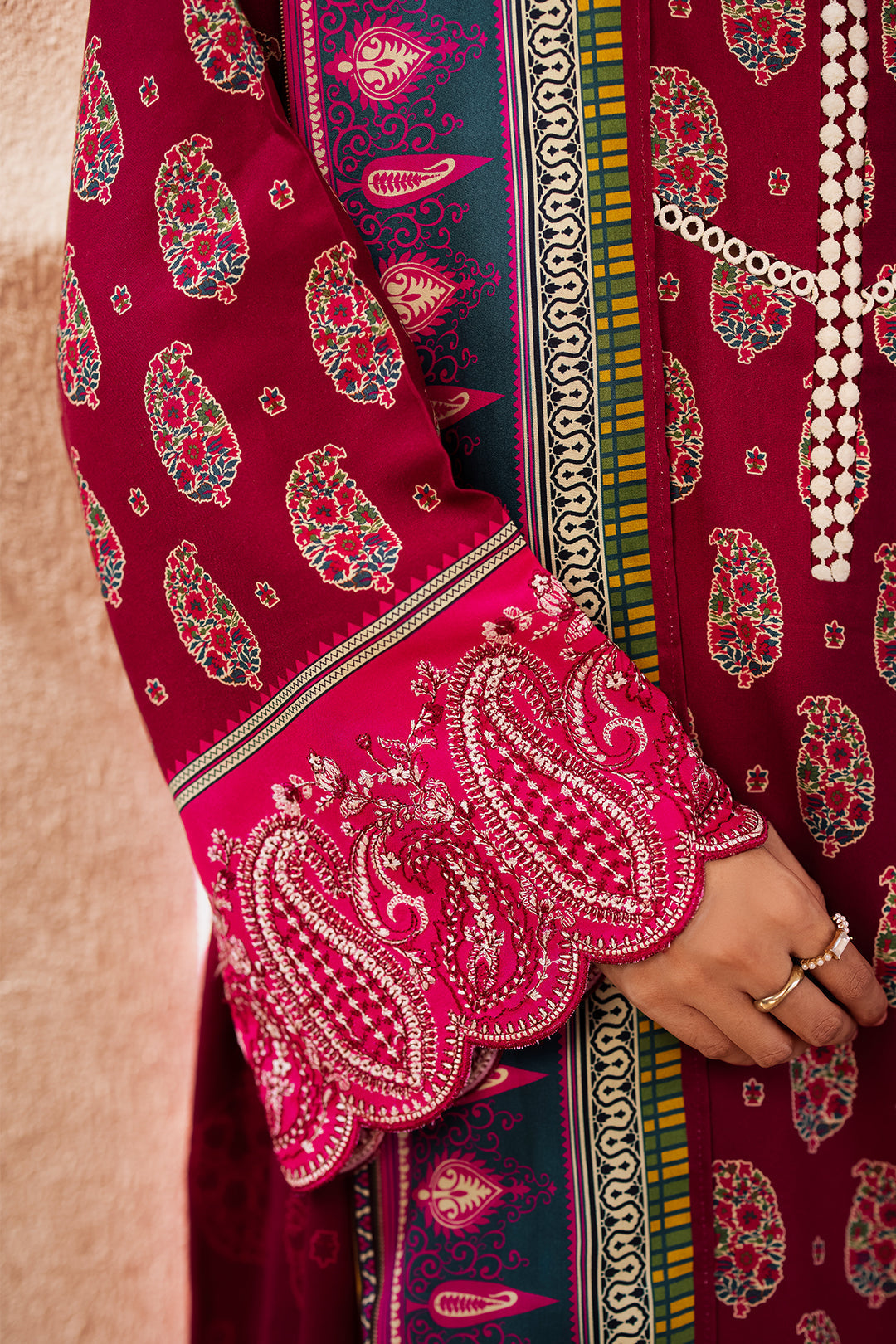 Zellbury | Unstitched 3 Piece Viscose | Embroidered Shirt Shalwar Dupatta - 0228