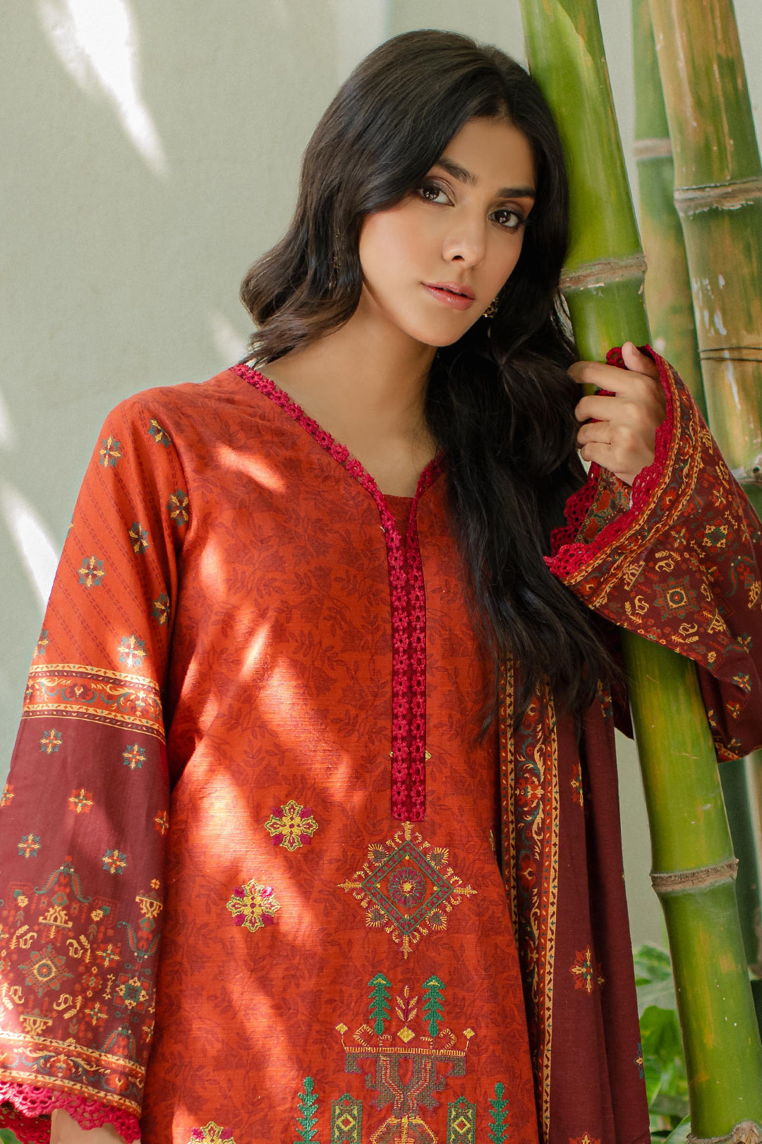 Zellbury | Unstitched 3 Piece Khaddar | Embroidered Shirt Shalwar Dupatta - 0233 Default Title