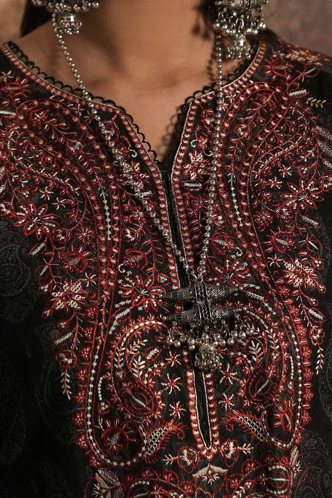 Zellbury | Unstitched 3 Piece Khaddar | Embroidered Shirt Shalwar Dupatta - 0480