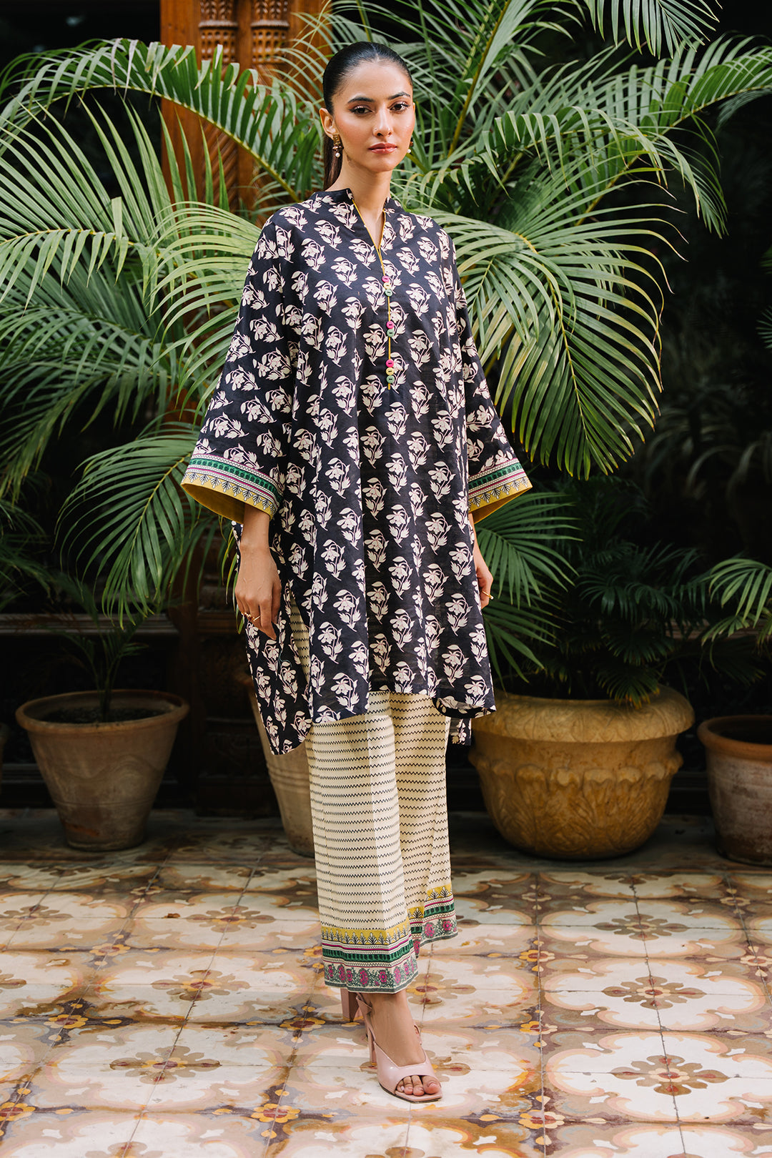 Zellbury | Unstitched 2 Piece Khaddar | Shirt Shalwar - 0166