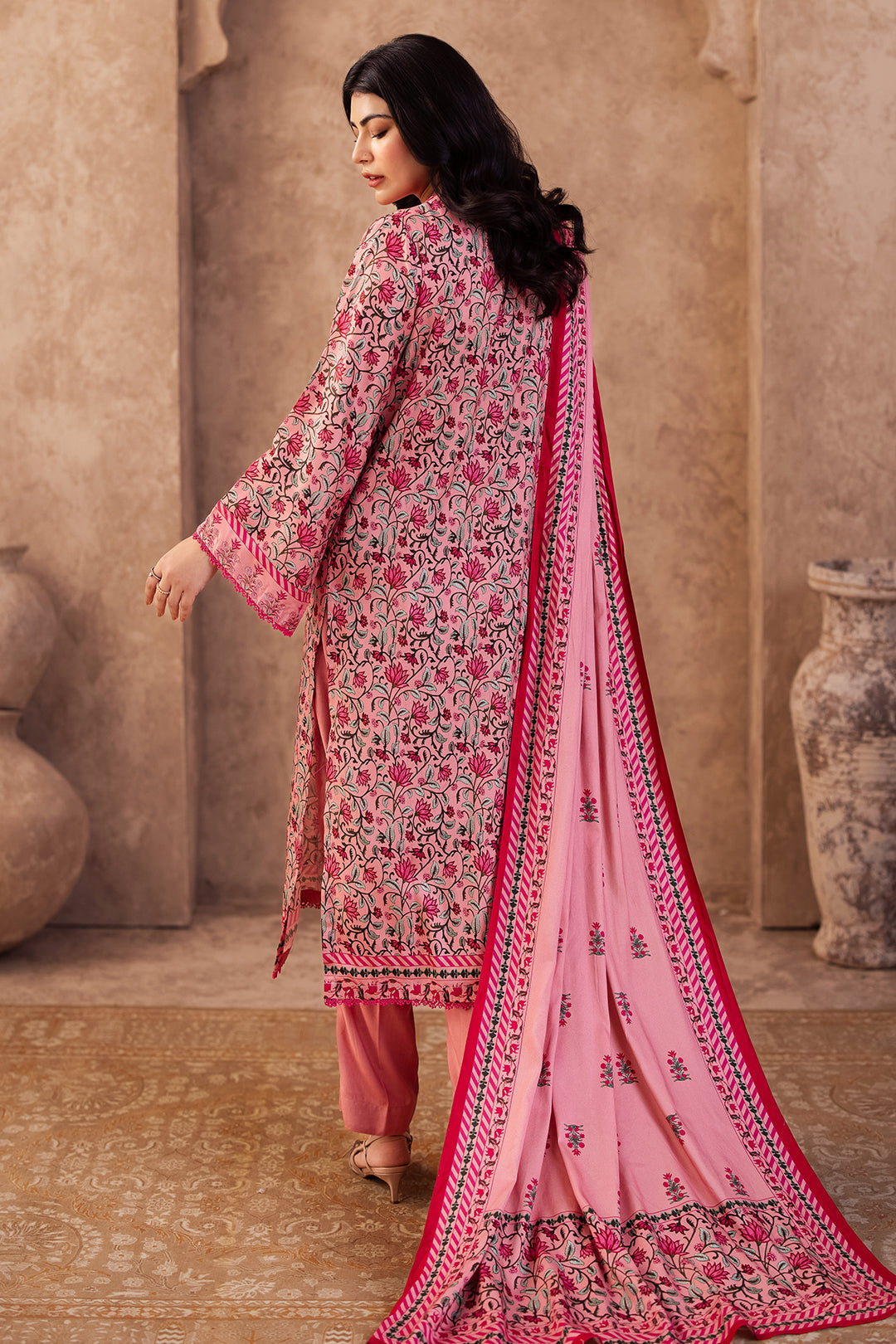 Zellbury | Unstitched 2 Piece Viscose | Shirt Dupatta - 0253
