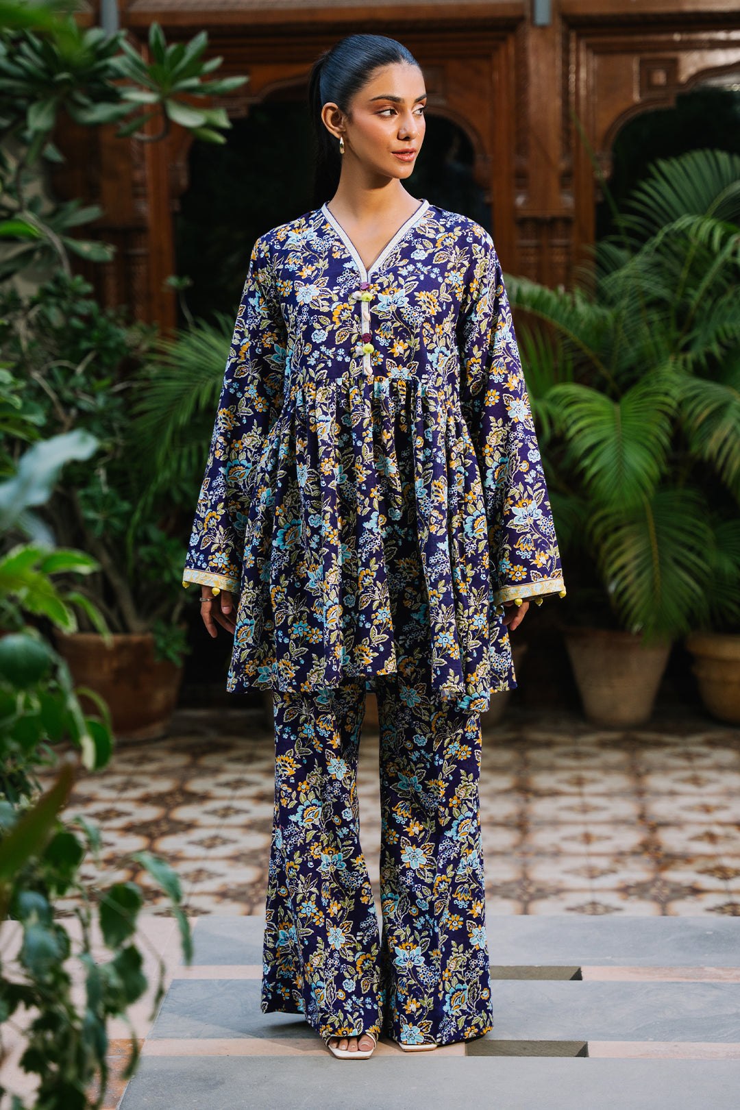 Zellbury | Unstitched 2 Piece Khaddar | Shirt Shalwar - 0257