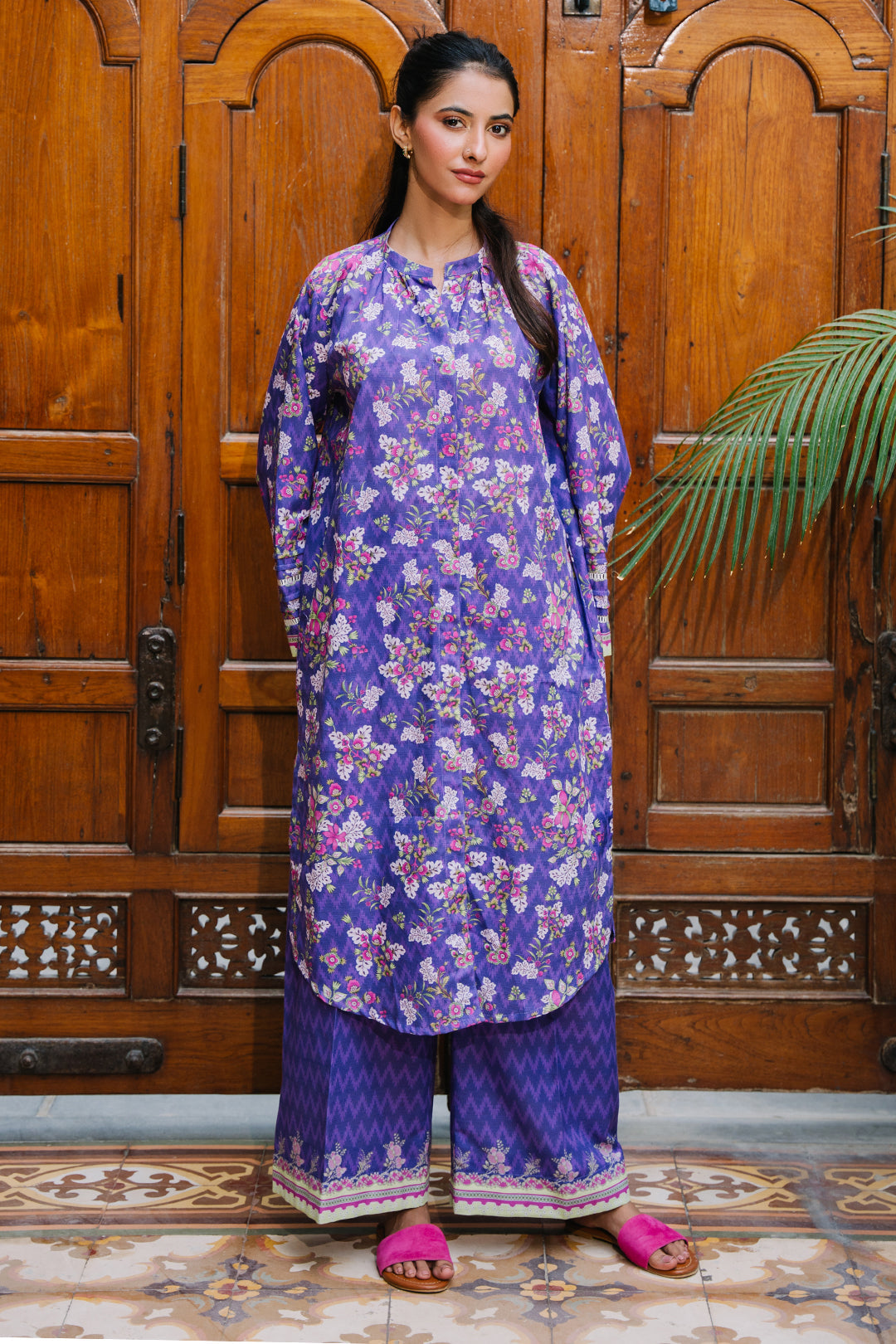 Zellbury | Unstitched 2 Piece Khaddar | Shirt Shalwar - 0259