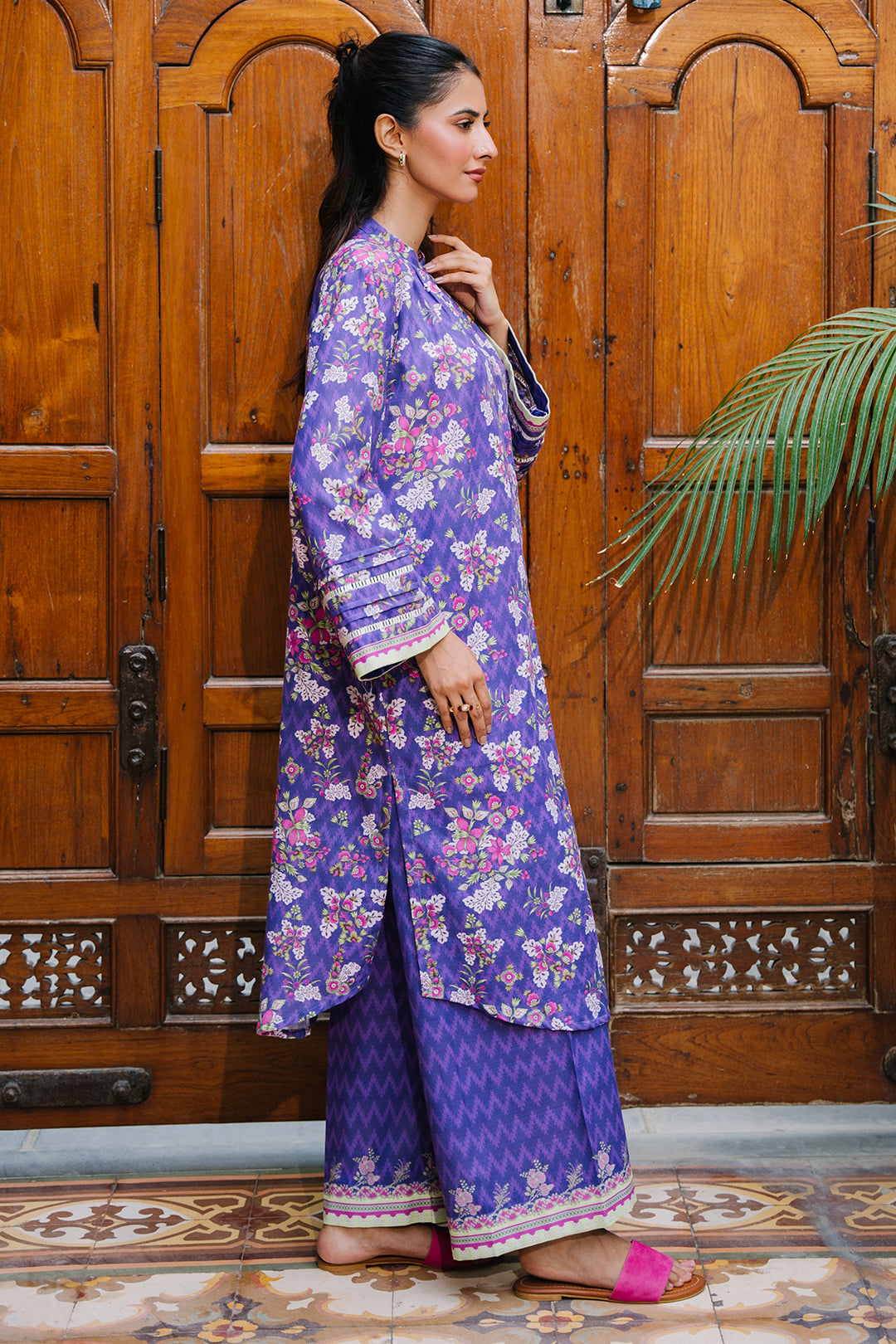 Zellbury | Unstitched 2 Piece Khaddar | Shirt Shalwar - 0259