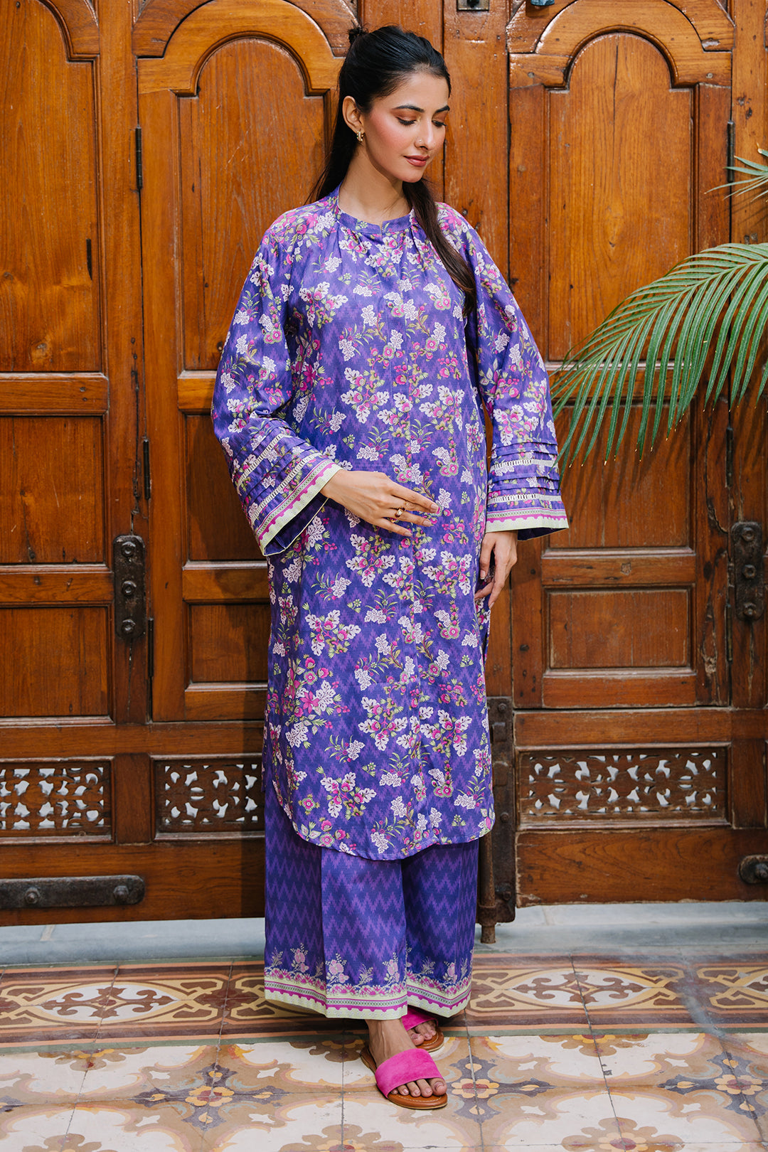 Zellbury | Unstitched 2 Piece Khaddar | Shirt Shalwar - 0259