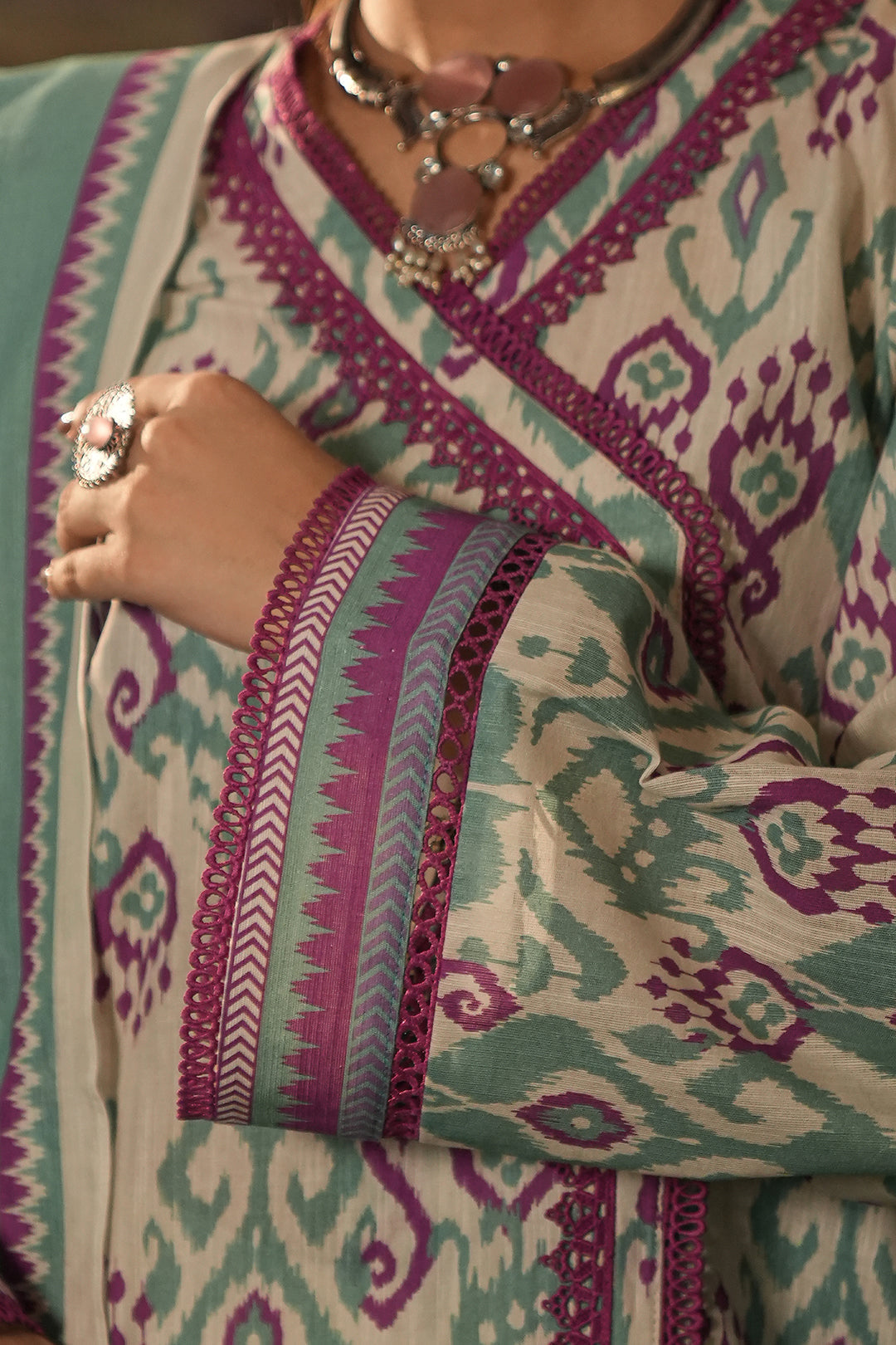 Zellbury | Unstitched 2 Piece Khaddar | Shirt Dupatta - 0333