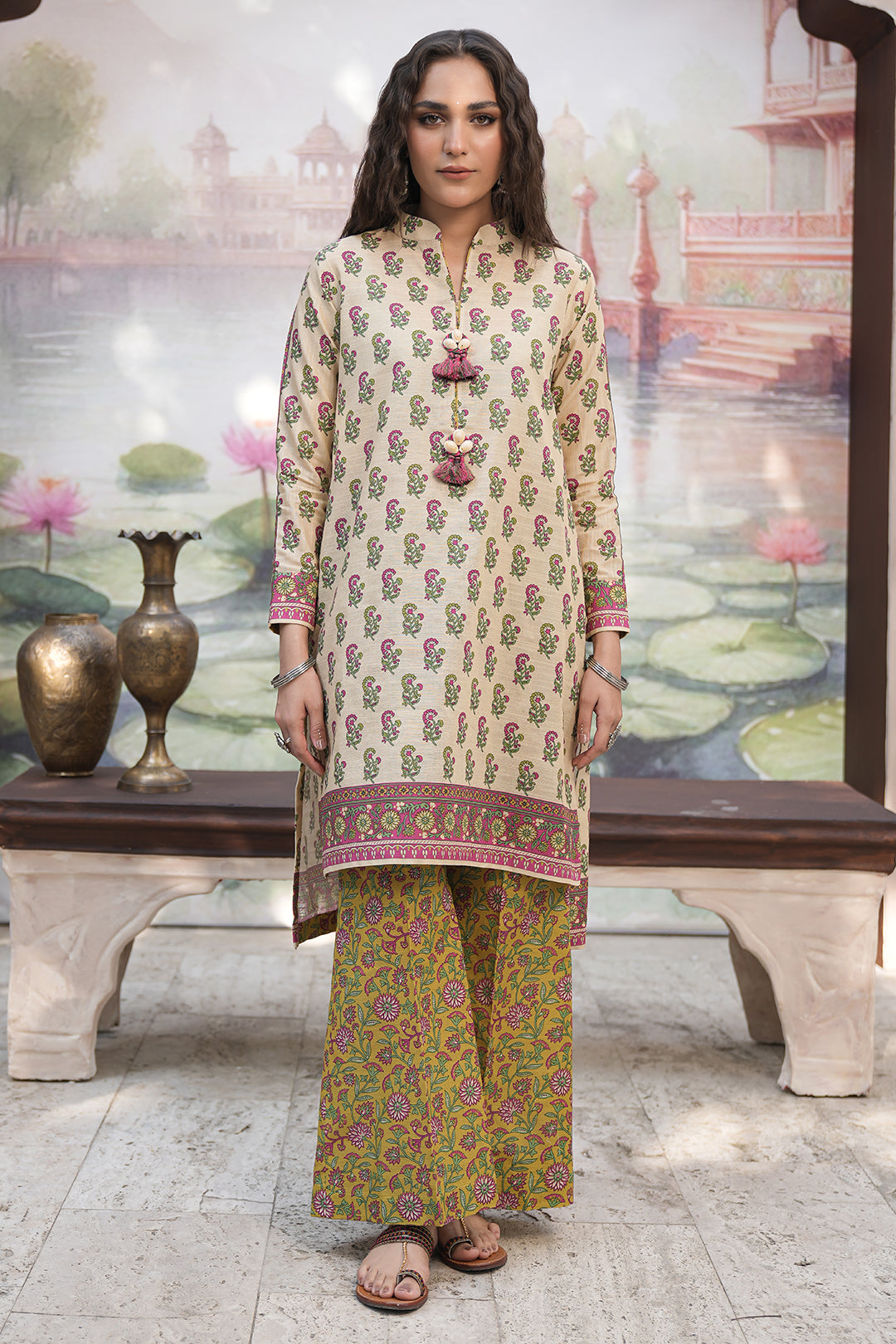 Zellbury | Unstitched 2 Piece Khaddar | Shirt Shalwar - 0338