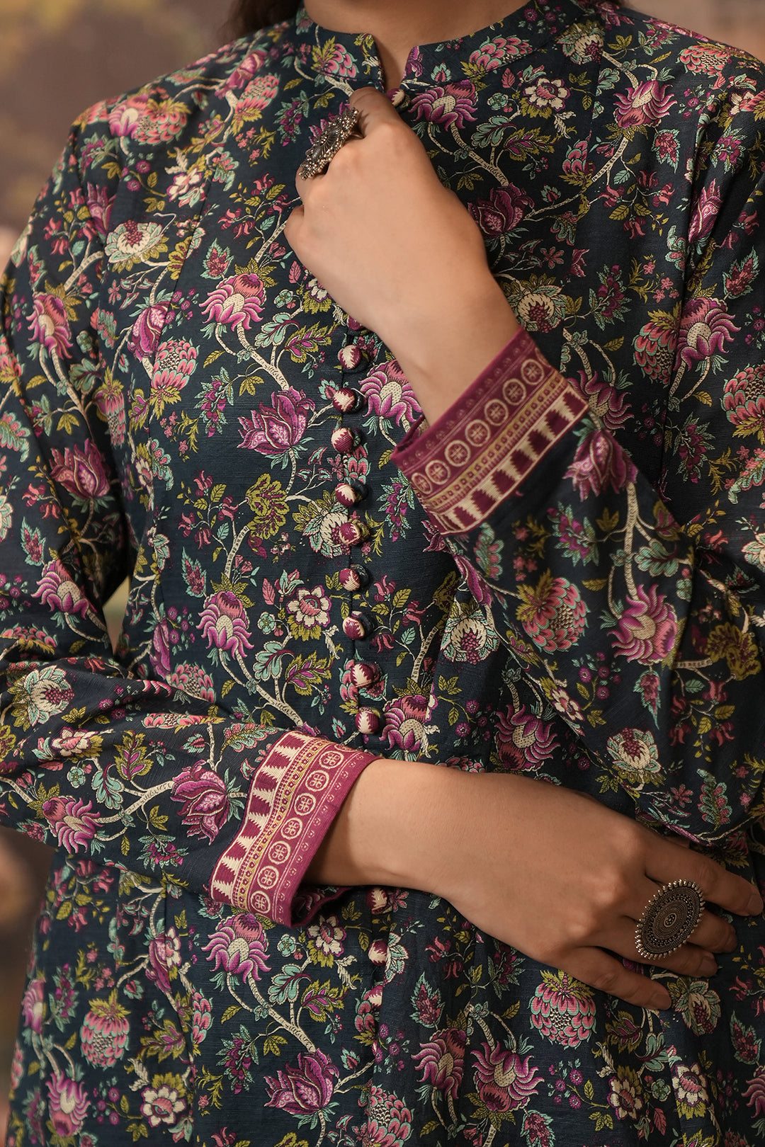 Zellbury | Unstitched 2 Piece Khaddar | Shirt Shalwar - 0345