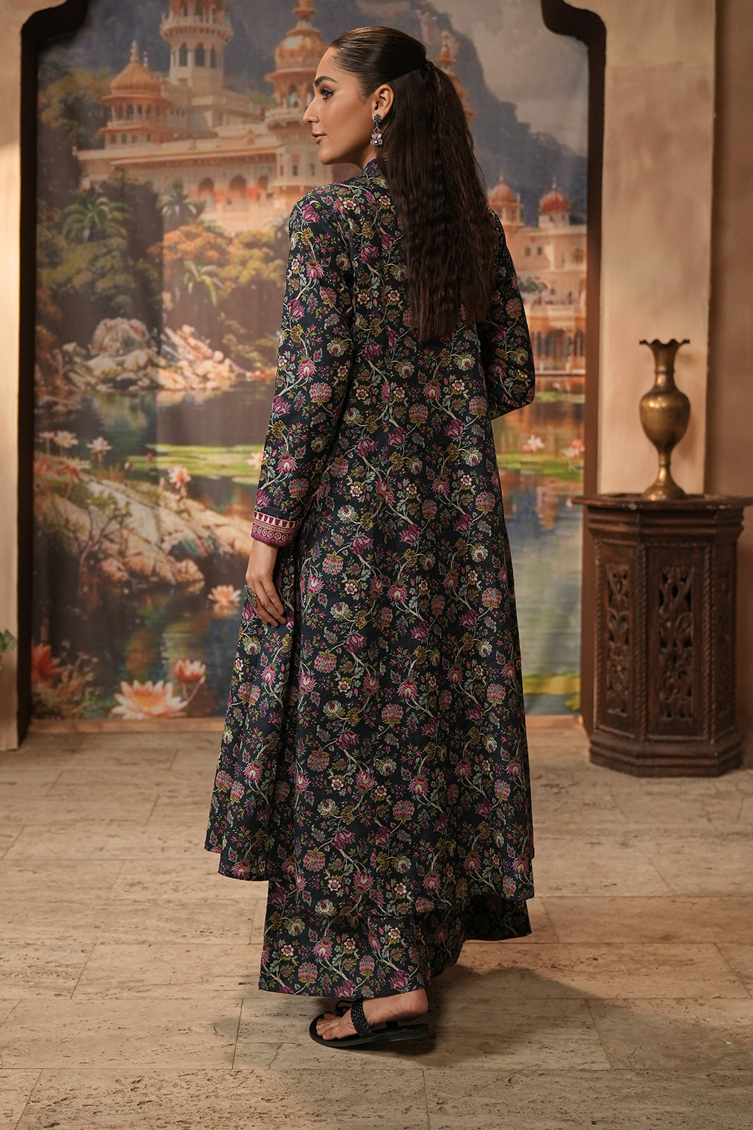 Zellbury | Unstitched 2 Piece Khaddar | Shirt Shalwar - 0345
