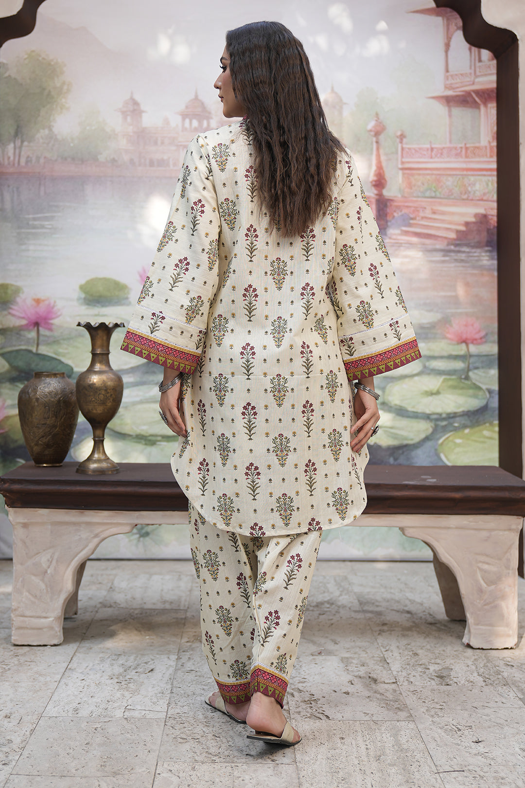 Zellbury | Unstitched 2 Piece Khaddar | Shirt Shalwar - 0346