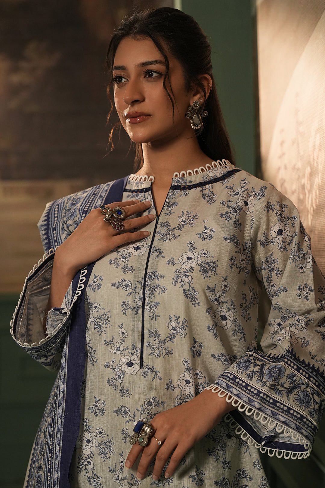Zellbury | Unstitched 2 Piece Khaddar | Shirt Dupatta - 0426 Default Title