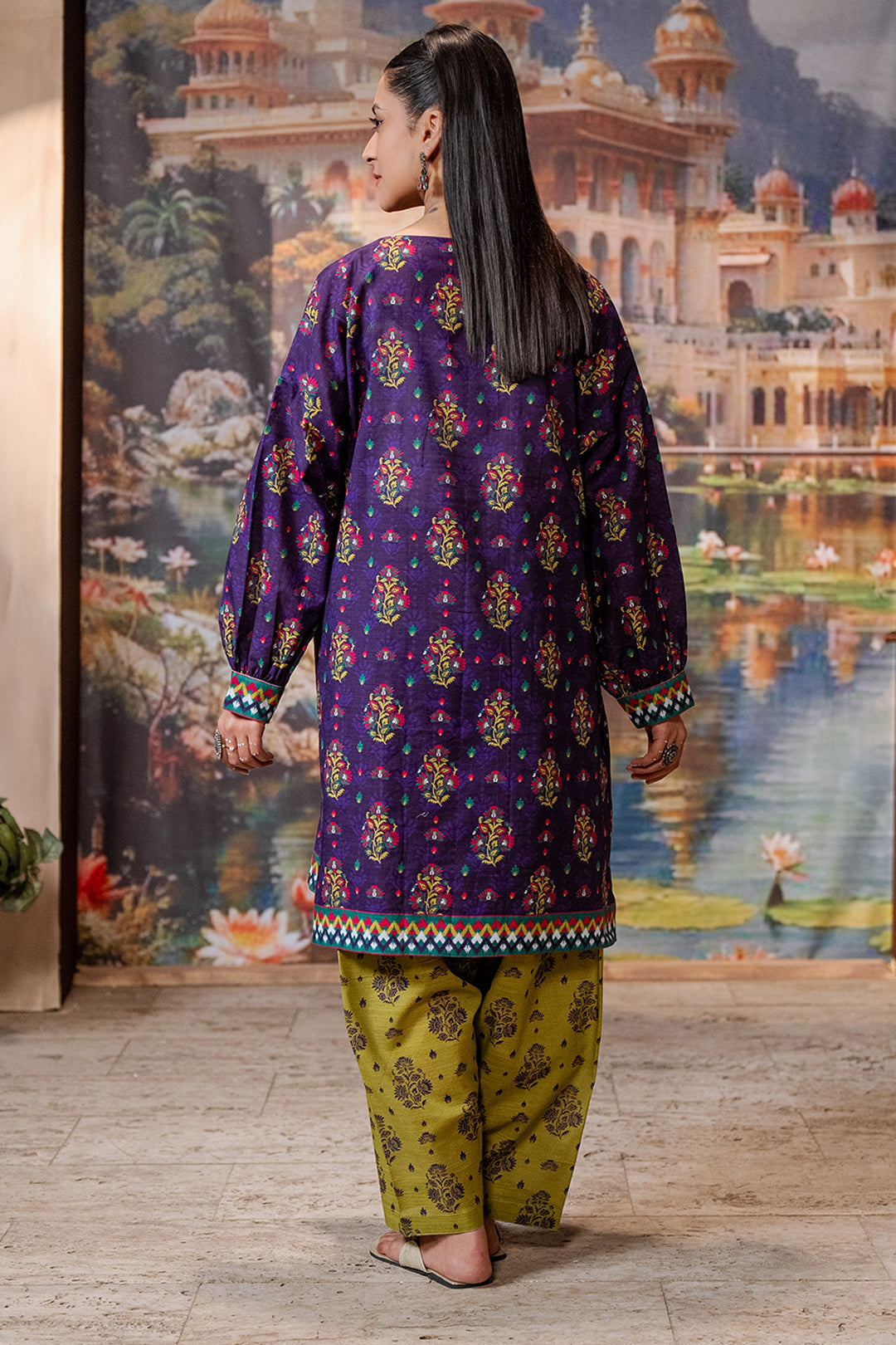 Zellbury | Unstitched 2 Piece Khaddar | Shirt Shalwar - 0429