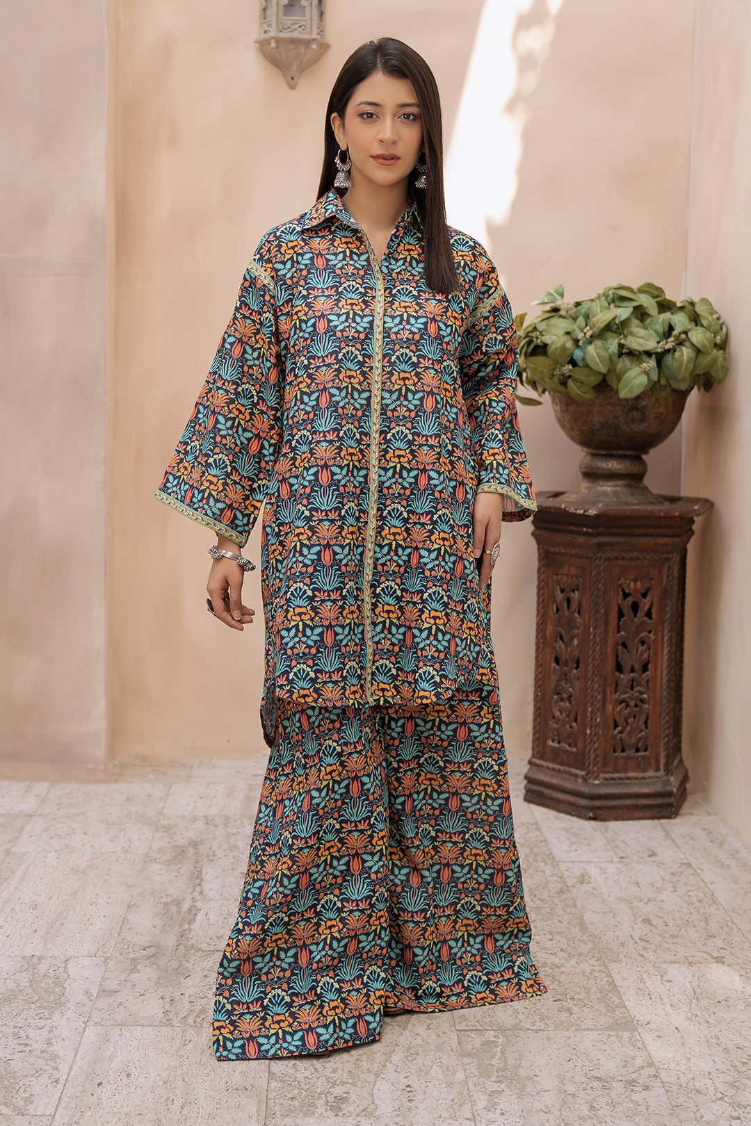 Zellbury | Unstitched 2 Piece Khaddar | Shirt Shalwar - 0433
