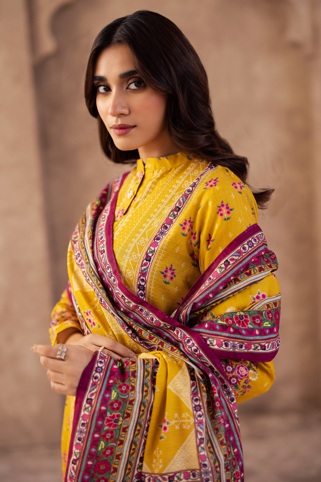 Zellbury | Unstitched 3 Piece Khaddar | Shirt Shalwar Dupatta - 0186 Default Title