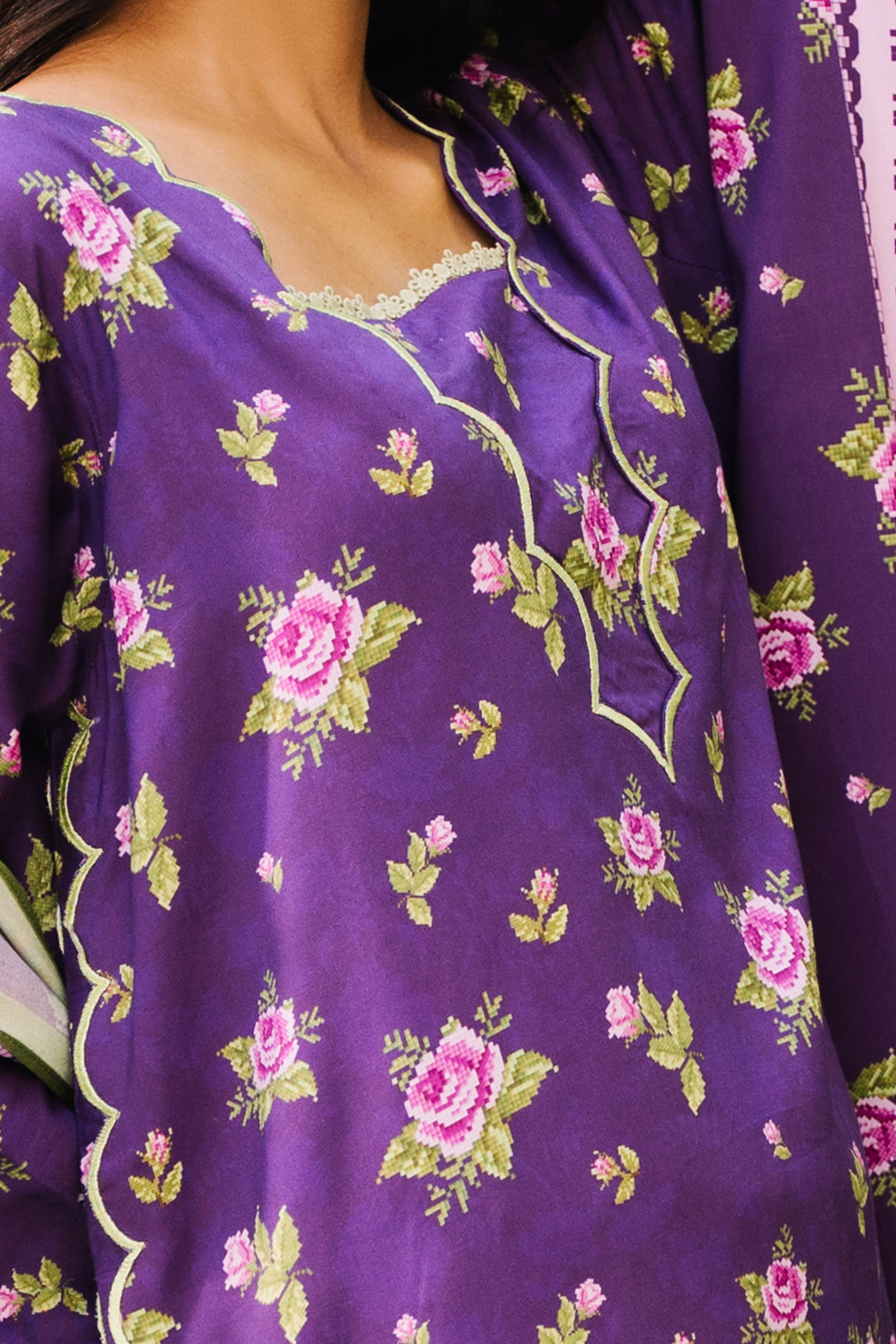 Zellbury | Unstitched 3 Piece Viscose | Shirt Shalwar Dupatta - 0188