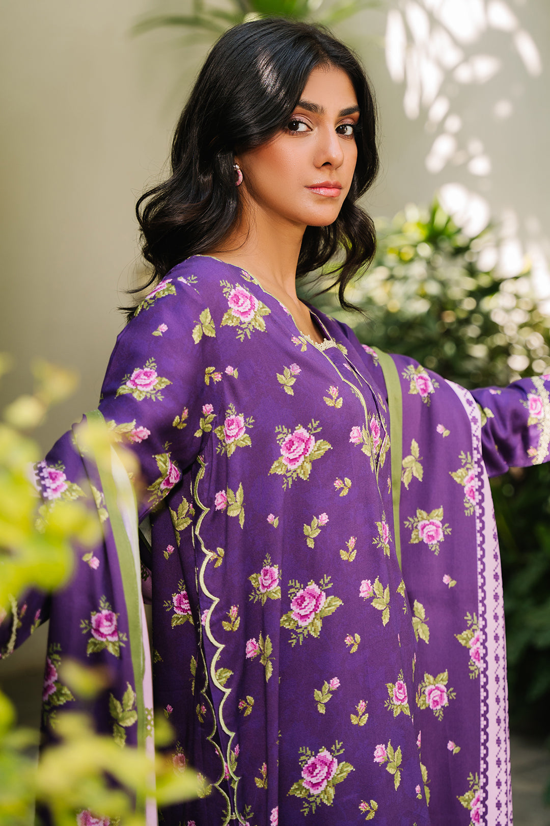 Zellbury | Unstitched 3 Piece Viscose | Shirt Shalwar Dupatta - 0188