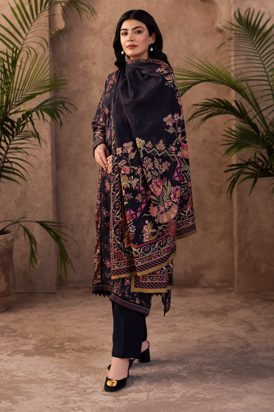Zellbury | Unstitched 3 Piece Viscose | Shirt Shalwar Dupatta - 0200