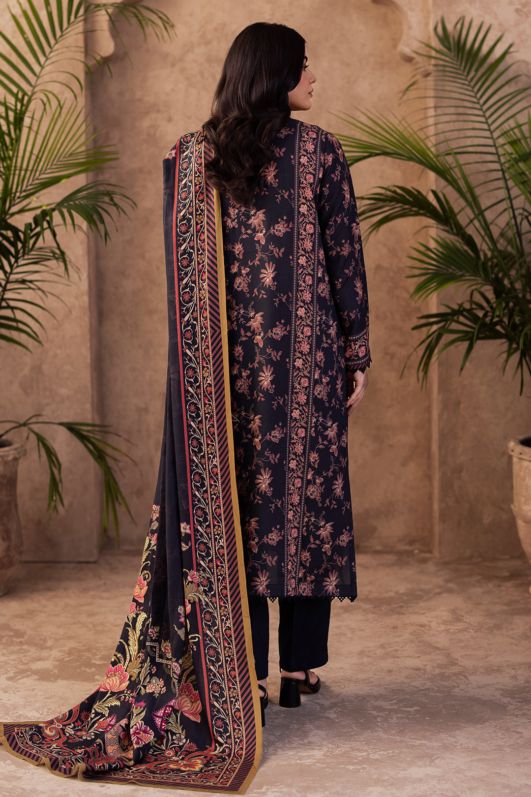 Zellbury | Unstitched 3 Piece Viscose | Shirt Shalwar Dupatta - 0200