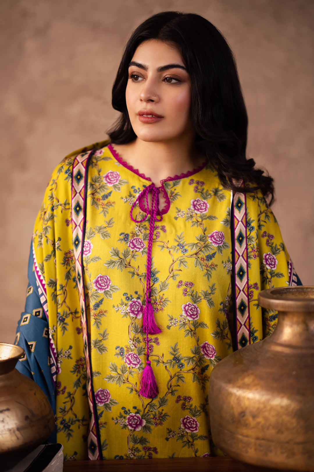 Zellbury | Unstitched 3 Piece Viscose | Shirt Shalwar Dupatta - 0201 Default Title
