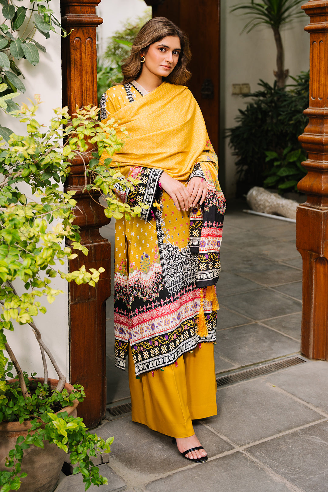 Zellbury | Unstitched 3 Piece Viscose | Shirt Shalwar Dupatta - 0205