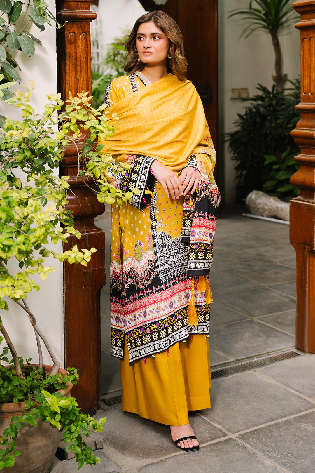 Zellbury | Unstitched 3 Piece Viscose | Shirt Shalwar Dupatta - 0205