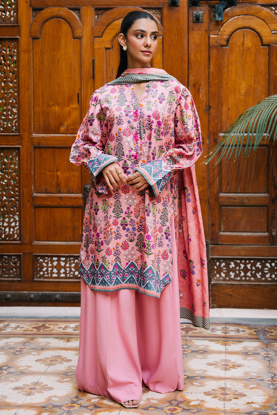 Zellbury | Unstitched 3 Piece Viscose | Shirt Shalwar Dupatta - 0206