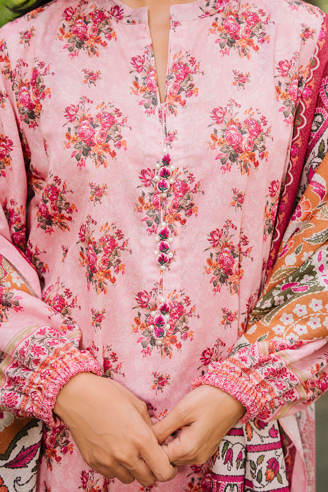 Zellbury | Unstitched 3 Piece Khaddar | Shirt Shalwar Dupatta - 0212