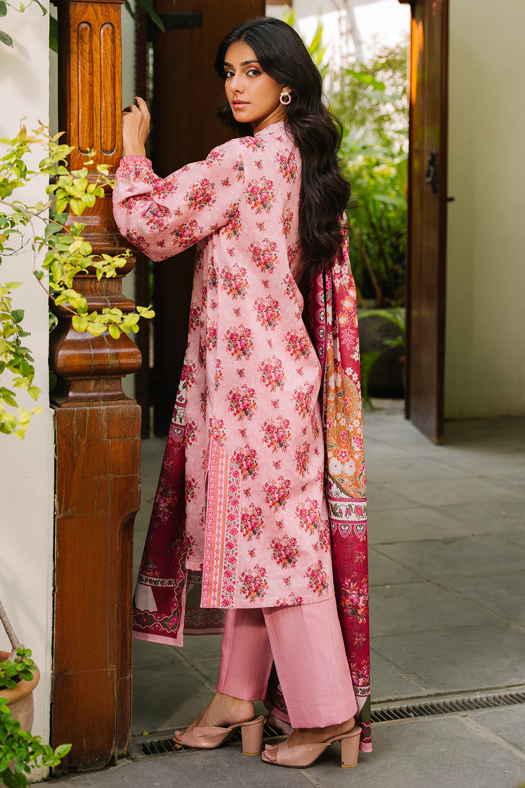 Zellbury | Unstitched 3 Piece Khaddar | Shirt Shalwar Dupatta - 0212