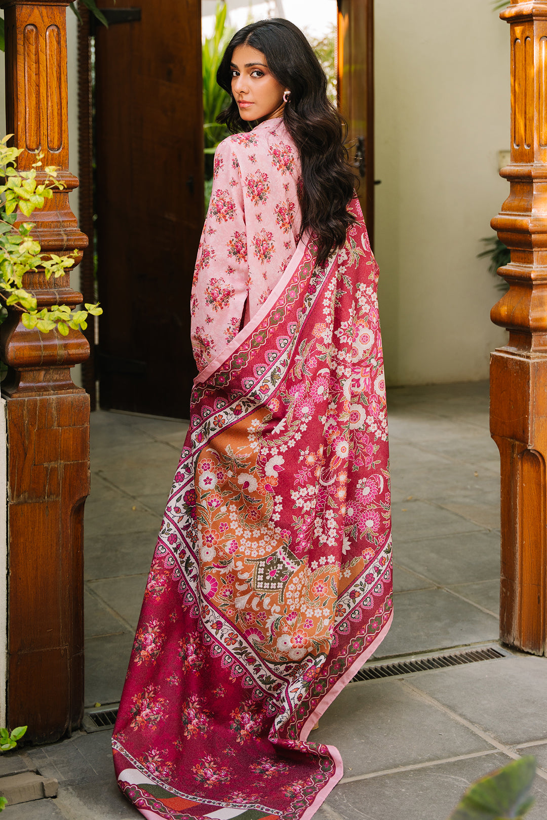 Zellbury | Unstitched 3 Piece Khaddar | Shirt Shalwar Dupatta - 0212