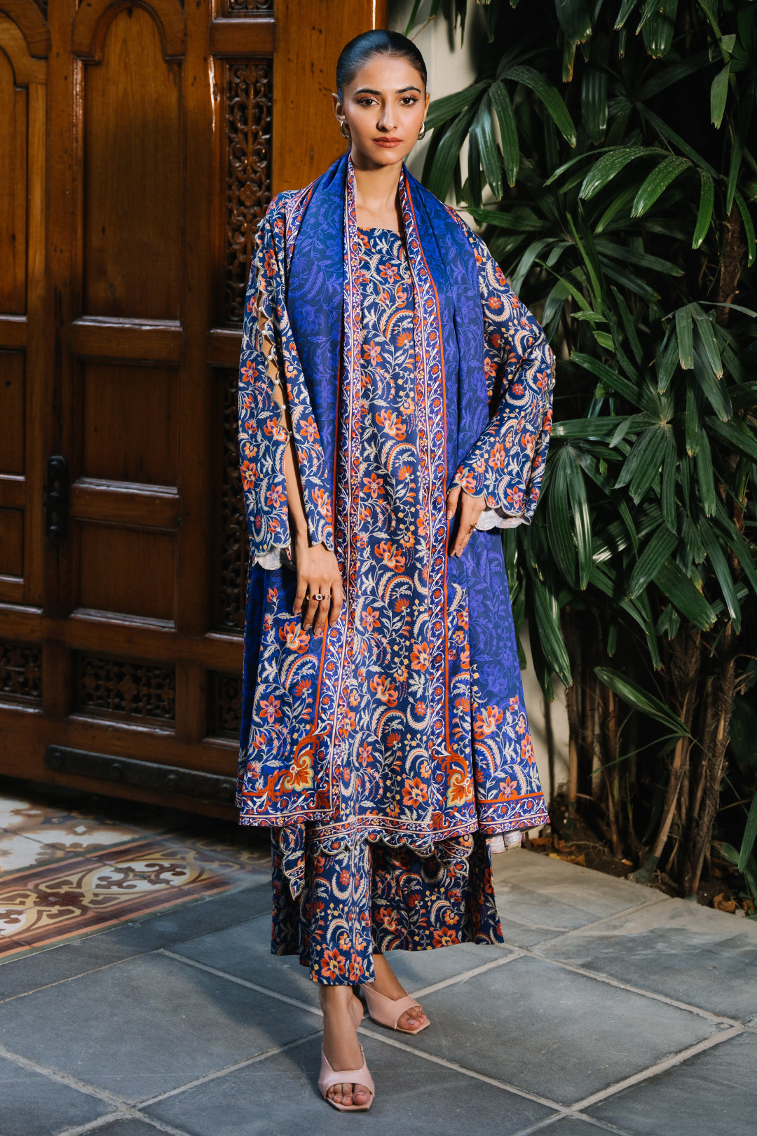 Zellbury | Unstitched 3 Piece Viscose | Shirt Shalwar Dupatta - 0215