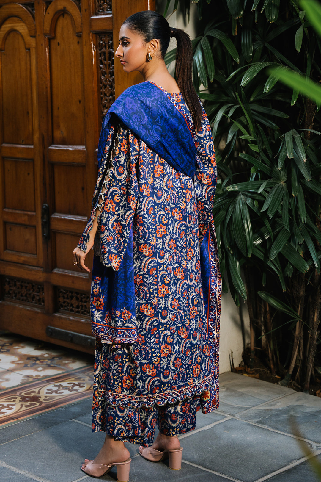 Zellbury | Unstitched 3 Piece Viscose | Shirt Shalwar Dupatta - 0215