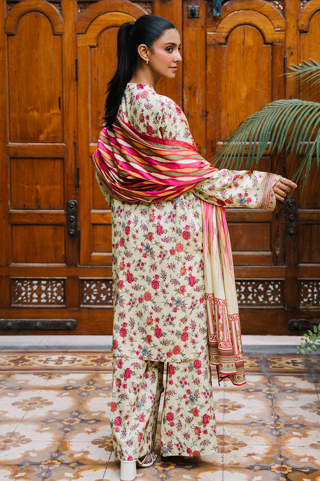 Zellbury | Unstitched 3 Piece Viscose | Shirt Shalwar Dupatta - 0216