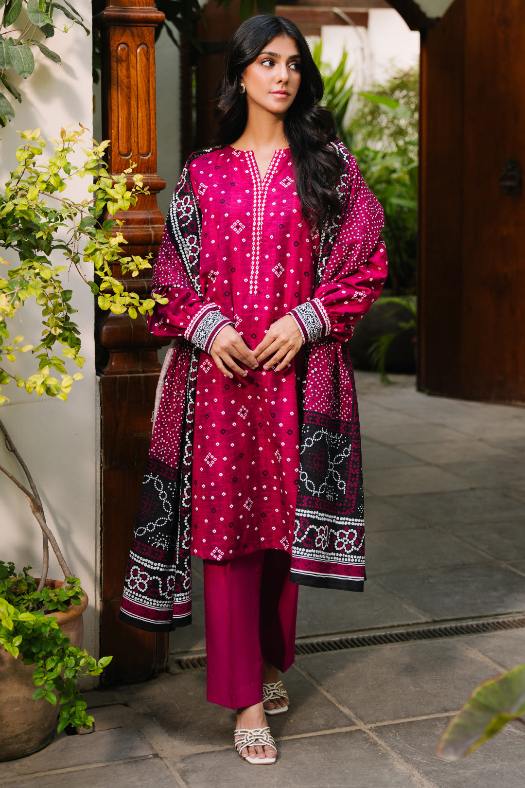 Zellbury | Unstitched 3 Piece Khaddar | Shirt Shalwar Dupatta - 0269