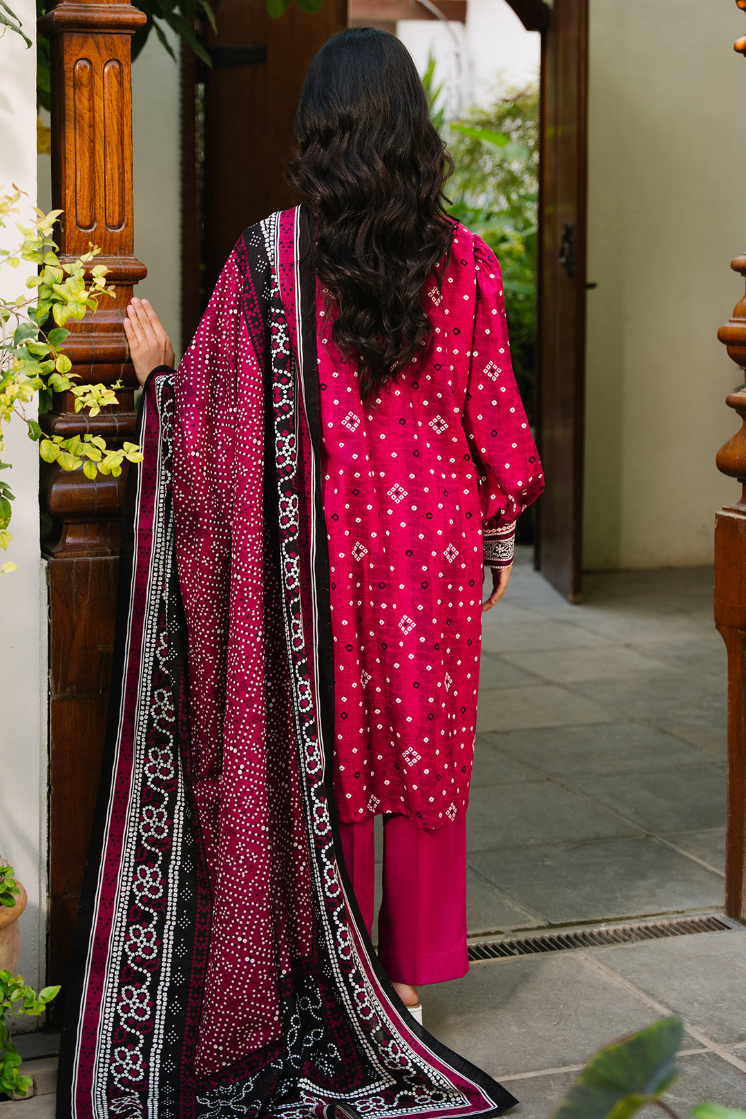 Zellbury | Unstitched 3 Piece Khaddar | Shirt Shalwar Dupatta - 0269