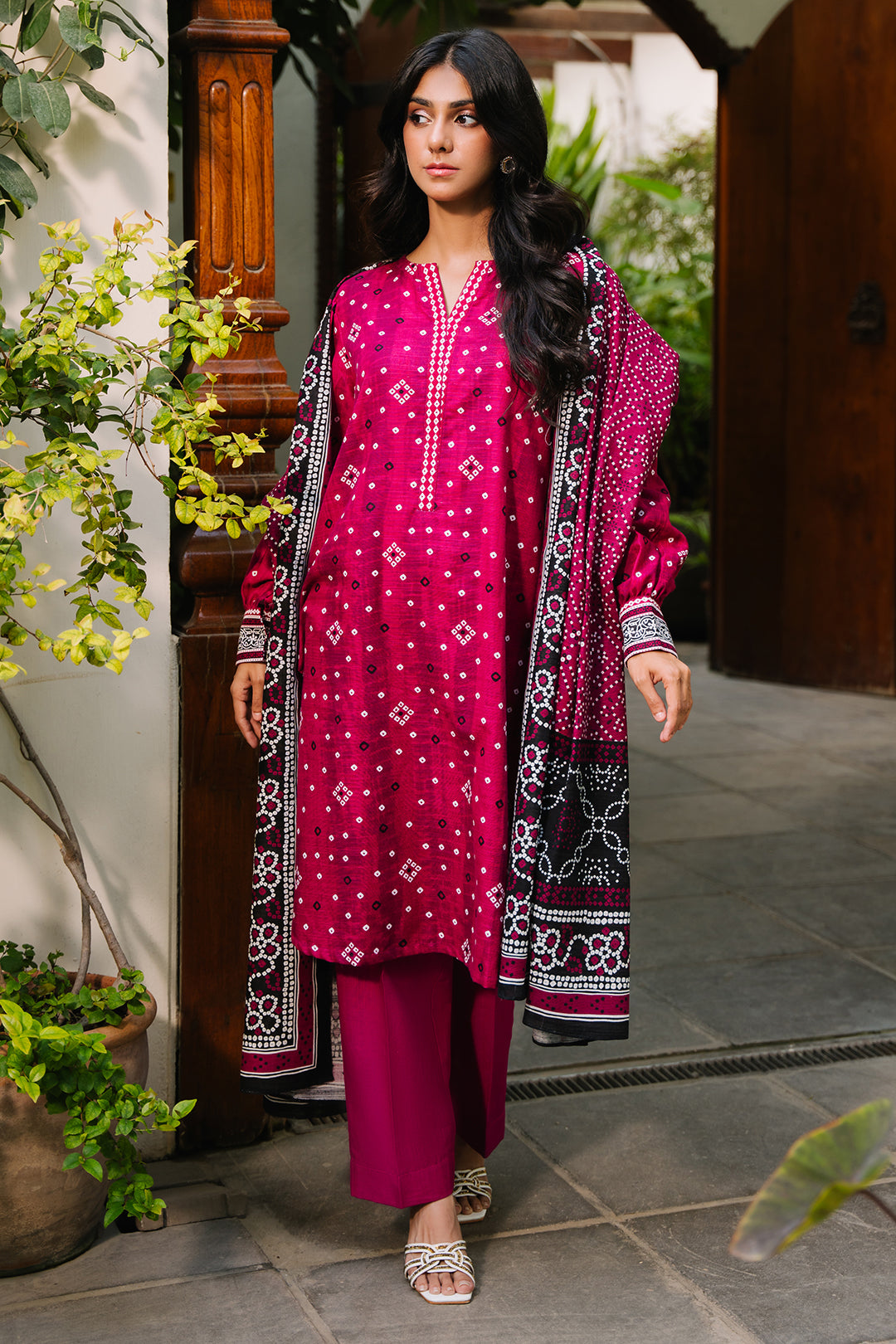Zellbury | Unstitched 3 Piece Khaddar | Shirt Shalwar Dupatta - 0269