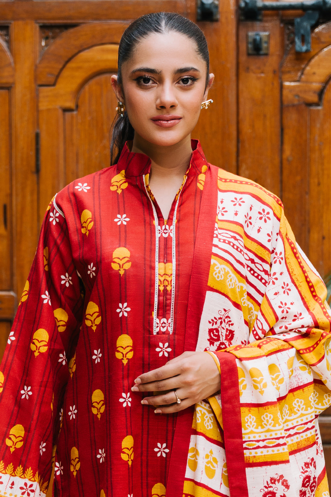 Zellbury | Unstitched 3 Piece Khaddar | Shirt Shalwar Dupatta - 0271 Default Title