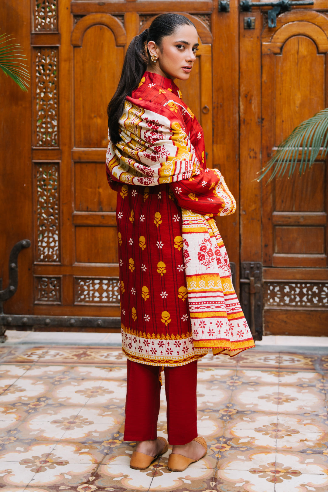 Zellbury | Unstitched 3 Piece Khaddar | Shirt Shalwar Dupatta - 0271