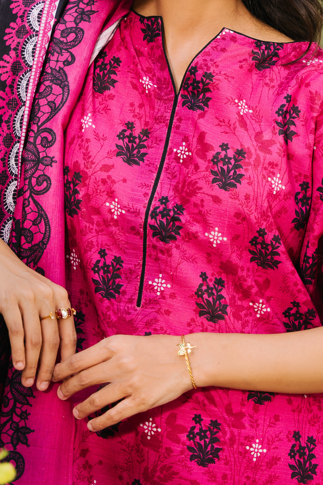 Zellbury | Unstitched 3 Piece Khaddar | Shirt Shalwar Dupatta - 0272
