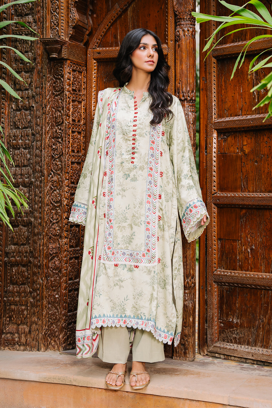 Zellbury | Unstitched 3 Piece Viscose | Shirt Shalwar Dupatta - 0278