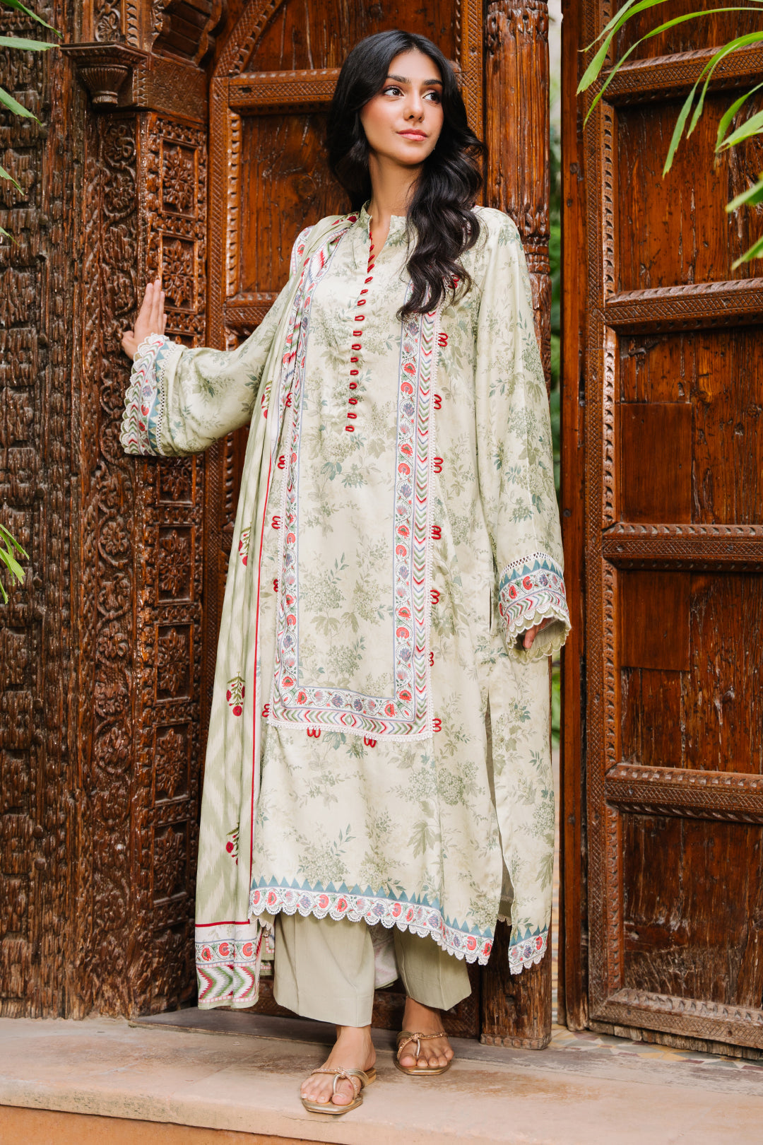 Zellbury | Unstitched 3 Piece Viscose | Shirt Shalwar Dupatta - 0278
