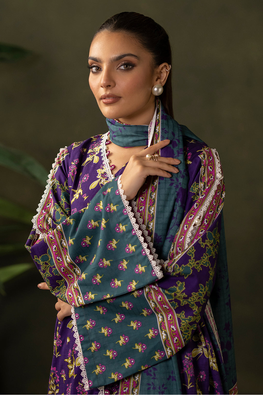 Zellbury | Unstitched 3 Piece Khaddar | Shirt Shalwar Dupatta - 0279 Default Title