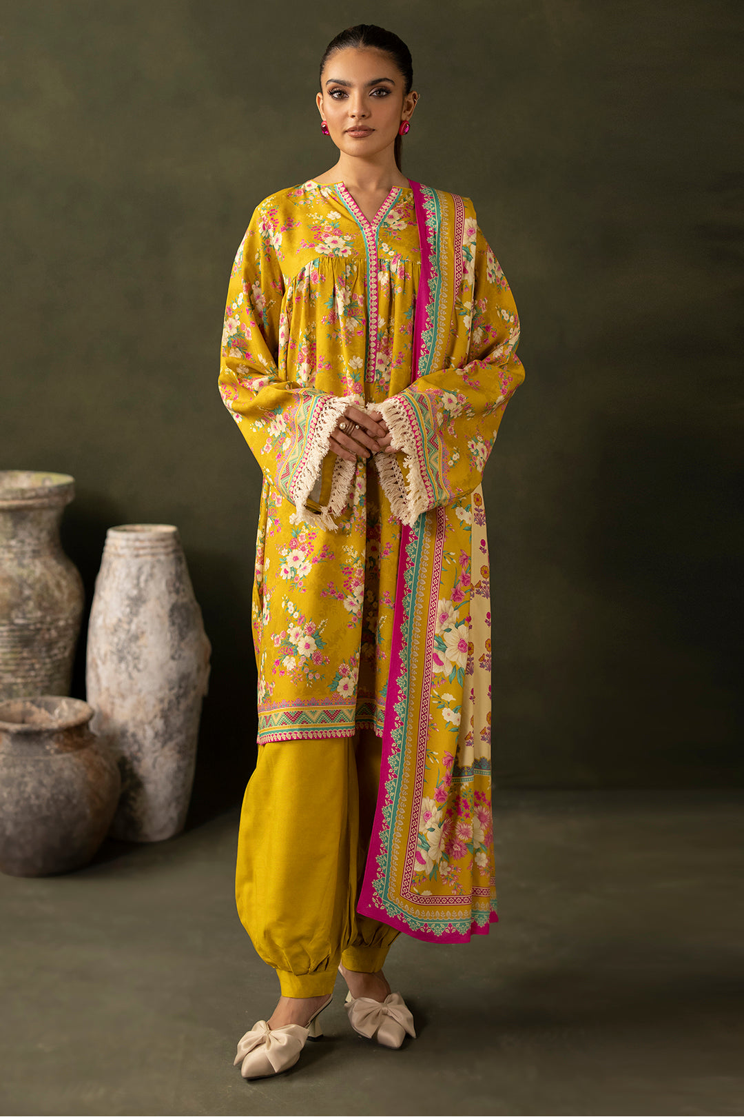 Zellbury | Unstitched 3 Piece Viscose | Shirt Shalwar Dupatta - 0289