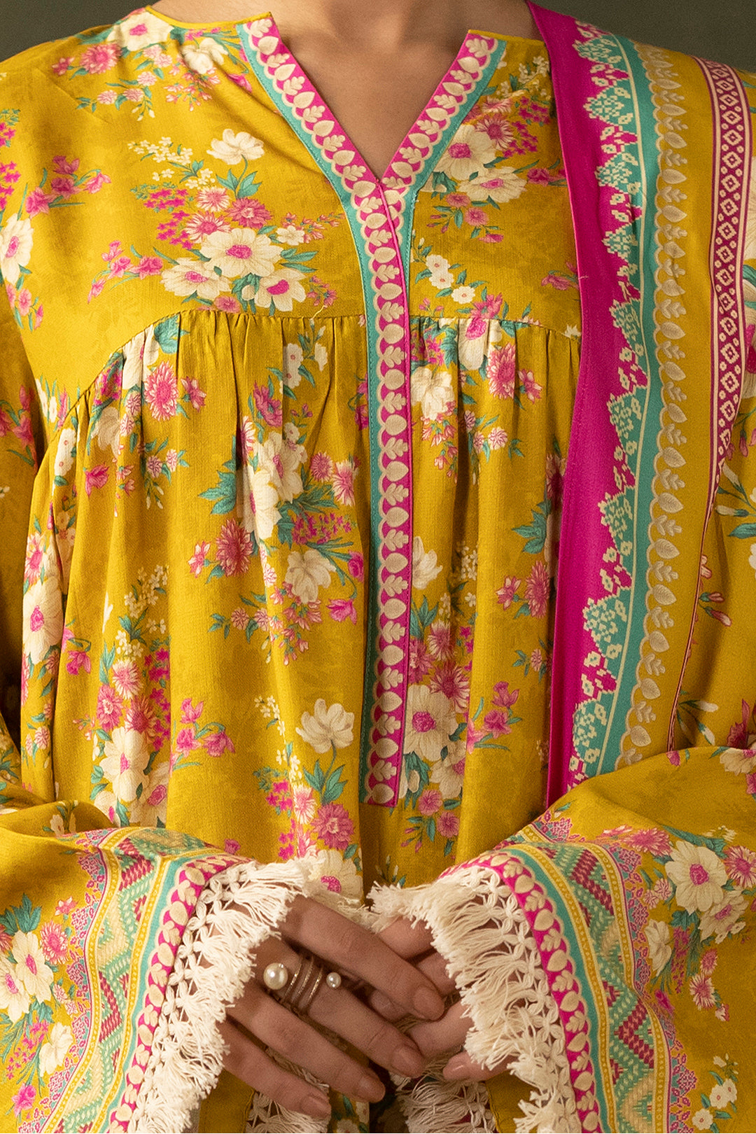 Zellbury | Unstitched 3 Piece Viscose | Shirt Shalwar Dupatta - 0289