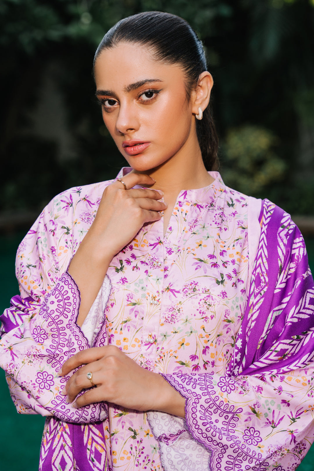 Zellbury | Unstitched 3 Piece Viscose | Shirt Shalwar Dupatta - 0295 Default Title