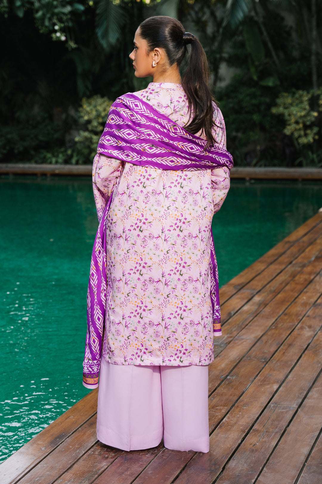 Zellbury | Unstitched 3 Piece Viscose | Shirt Shalwar Dupatta - 0295