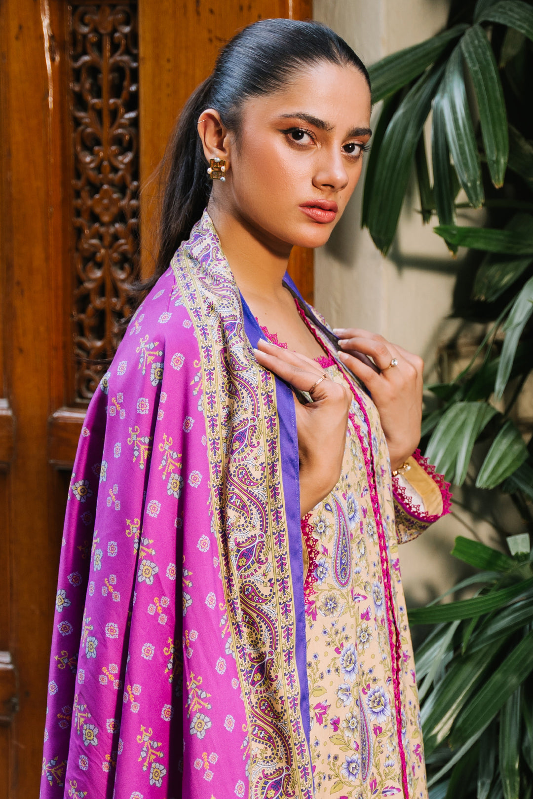 Zellbury | Unstitched 3 Piece Viscose | Shirt Shalwar Dupatta - 0297 Default Title